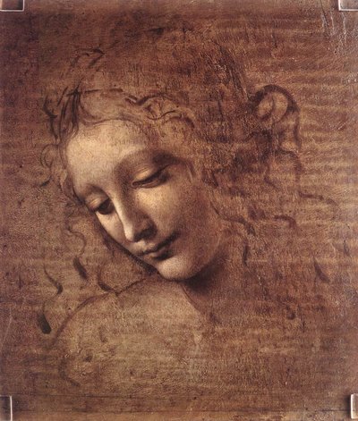 Female head (La Scapigliata) by Leonardo da Vinci